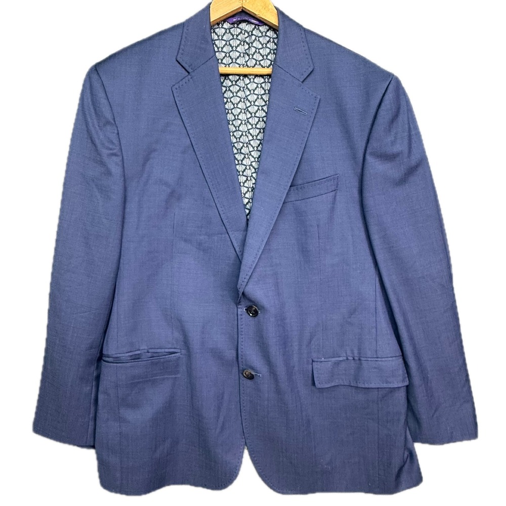 Ted Baker Blazer Mens 44R Blue Endurance Roger CT Wool Sport Coat Jacket
